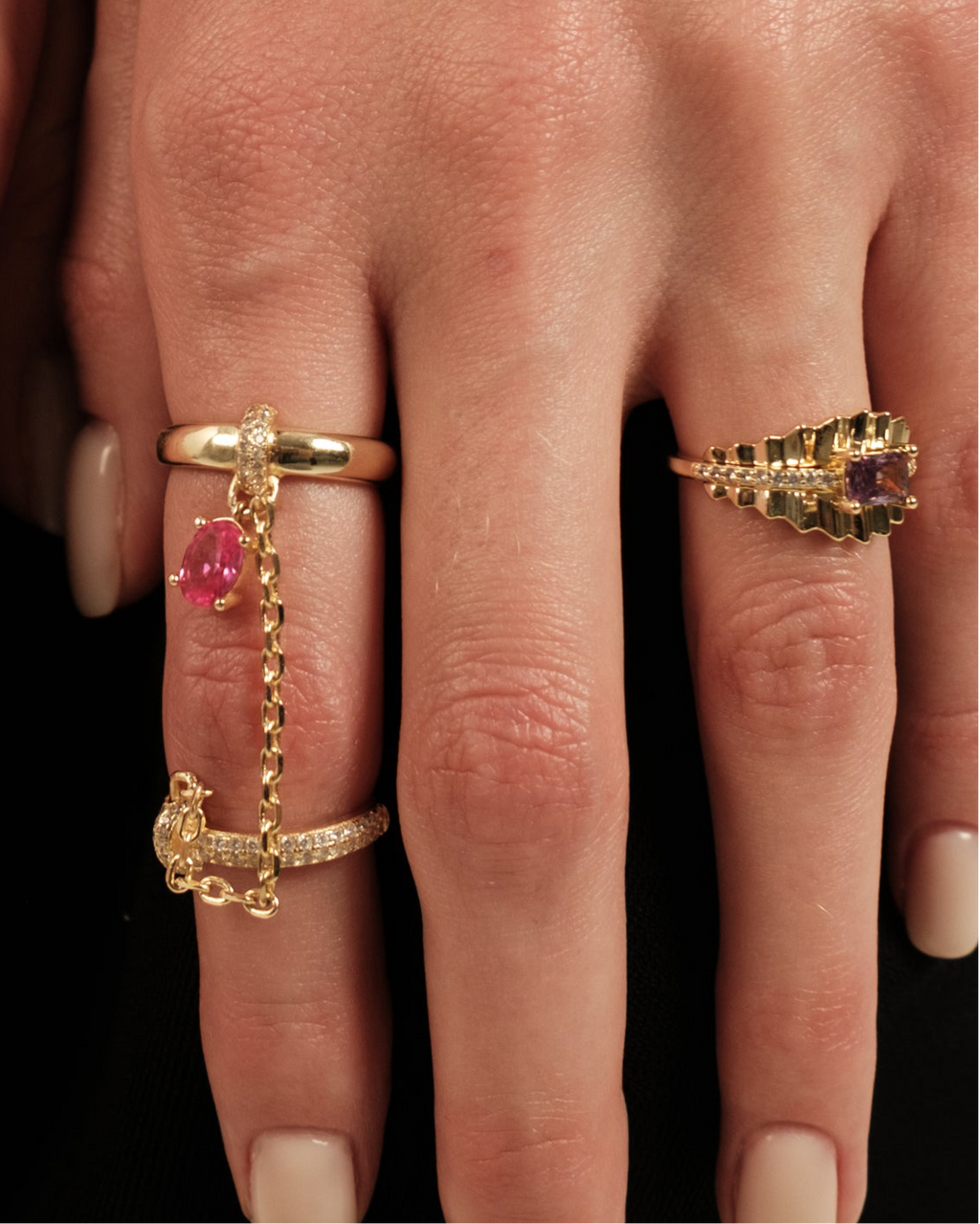 Celeste Lavender Ring
