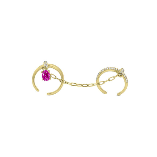 Gold Rocco Interlinked Ring